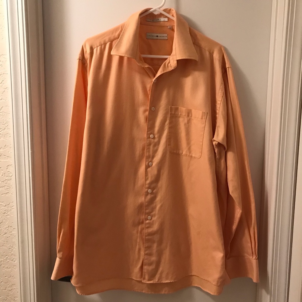 Joseph Abboud Orange Button Down Shirt